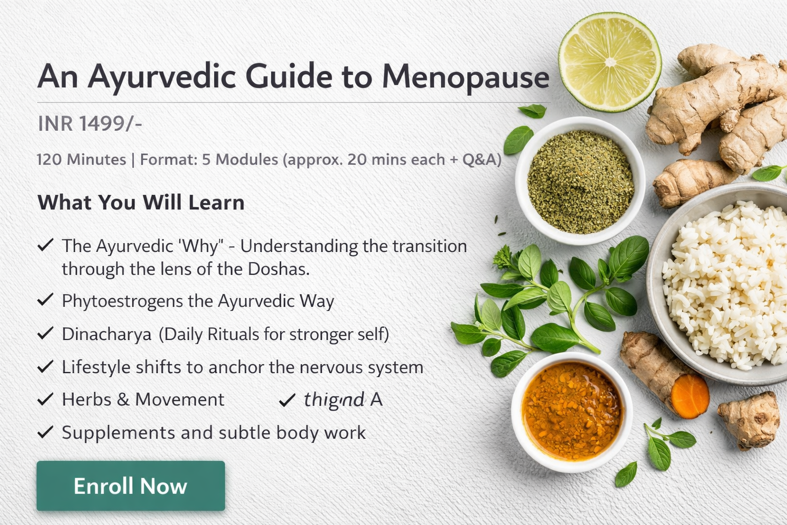 An Ayurvedic Guide to Menopause (Live Program)